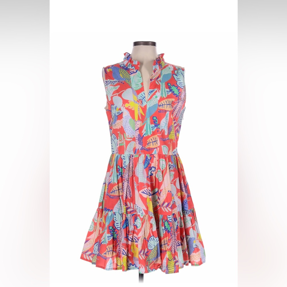 Oliphant Multicolor Sleeveless Midi Dress